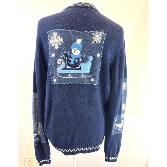 Holiday Lodge North Crest Women’s Full Zip Sweater Cardigan Ski Lodge Sz S 6/8 - Picture 6 of 14